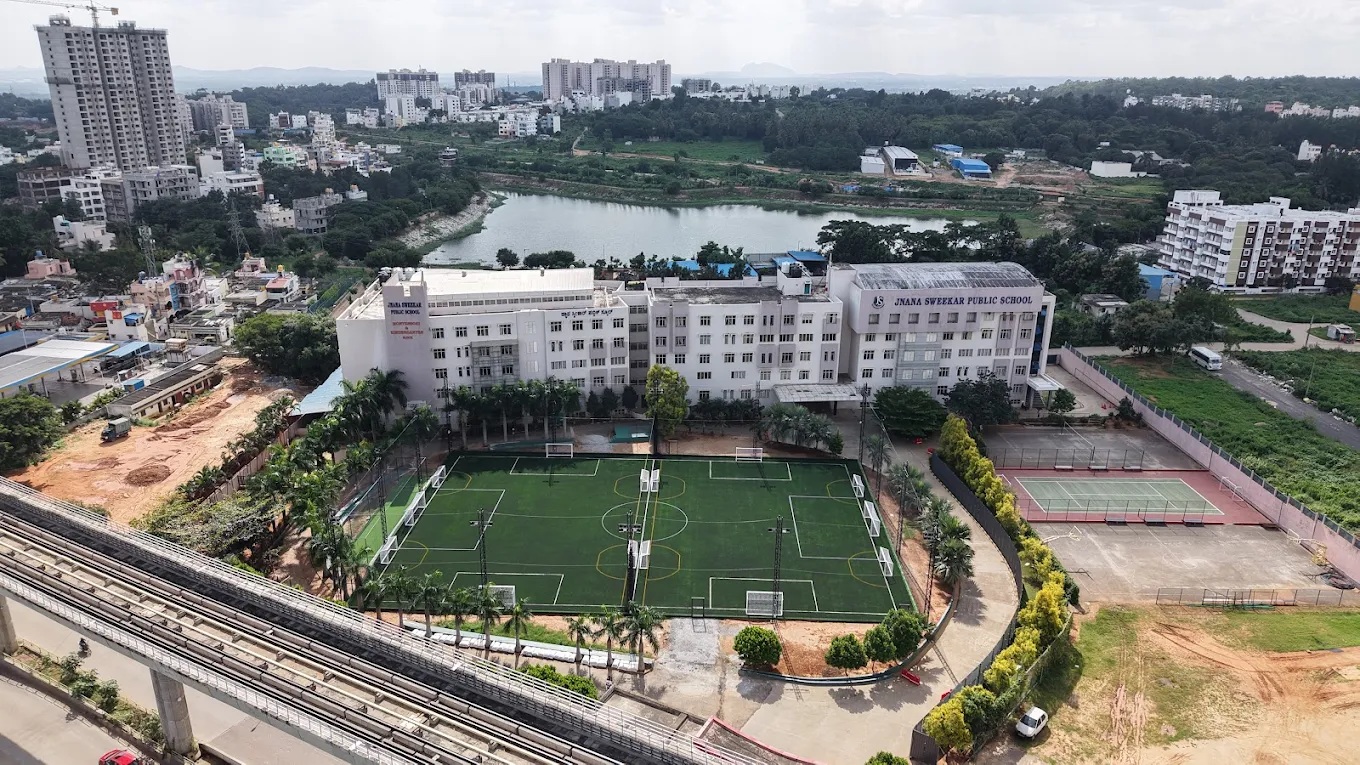 Aerial view of Play 365 turf